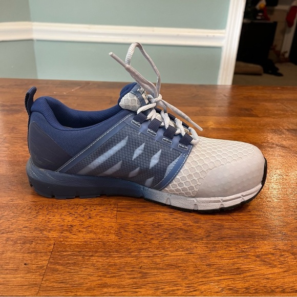 Timberland Pro Radius Womens Gray Blue Safety Shoes size 9 - Picture 2 of 14